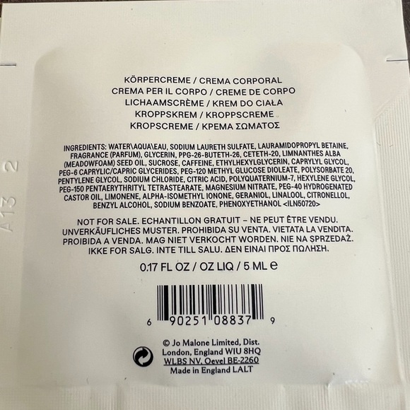 Jo Malone Lotion packets-sold separately-$5 each - Picture 9 of 13